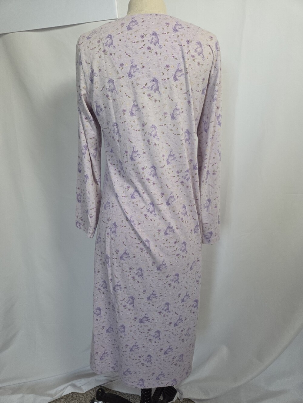 DISNEY Purple Long Sleeve EEYORE Nightgown Ladies - Picture 5 of 8